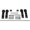 Ekena Millwork Exterior Dummy Roller Series Double-Panel Hardware Set w/ 4 Fixed J-Strap Hangers and 8' Track GB6004EP8MB - alternate 1